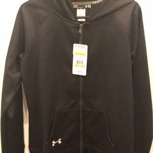 Under Armour black zip up hooded sweatshirt